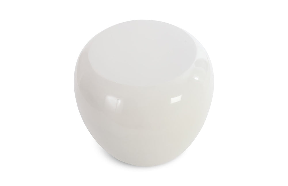 River Stone Side Table, Gel Coat White - Phillips Collection - AmericanHomeFurniture