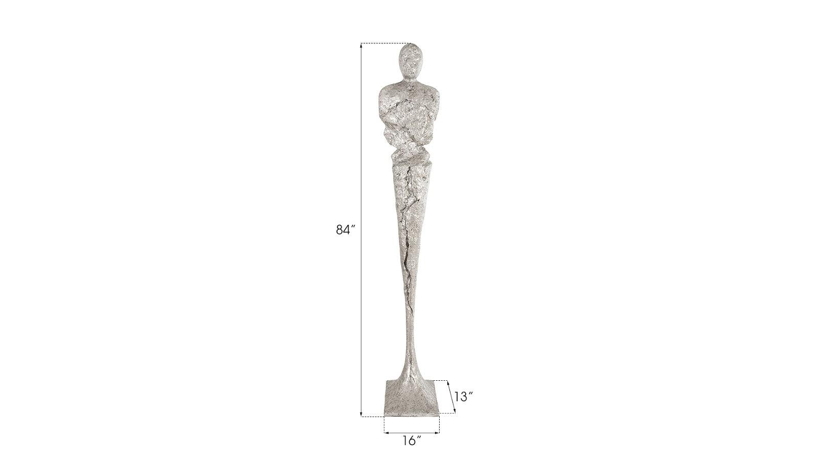 Tall Chiseled Male Sculpture - Thumbnail 3