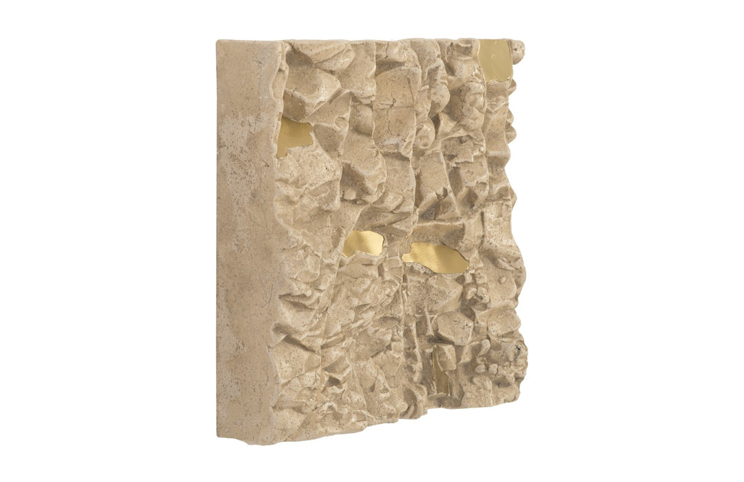 Rubble Wall Tile, Brass Accents - Phillips Collection - AmericanHomeFurniture