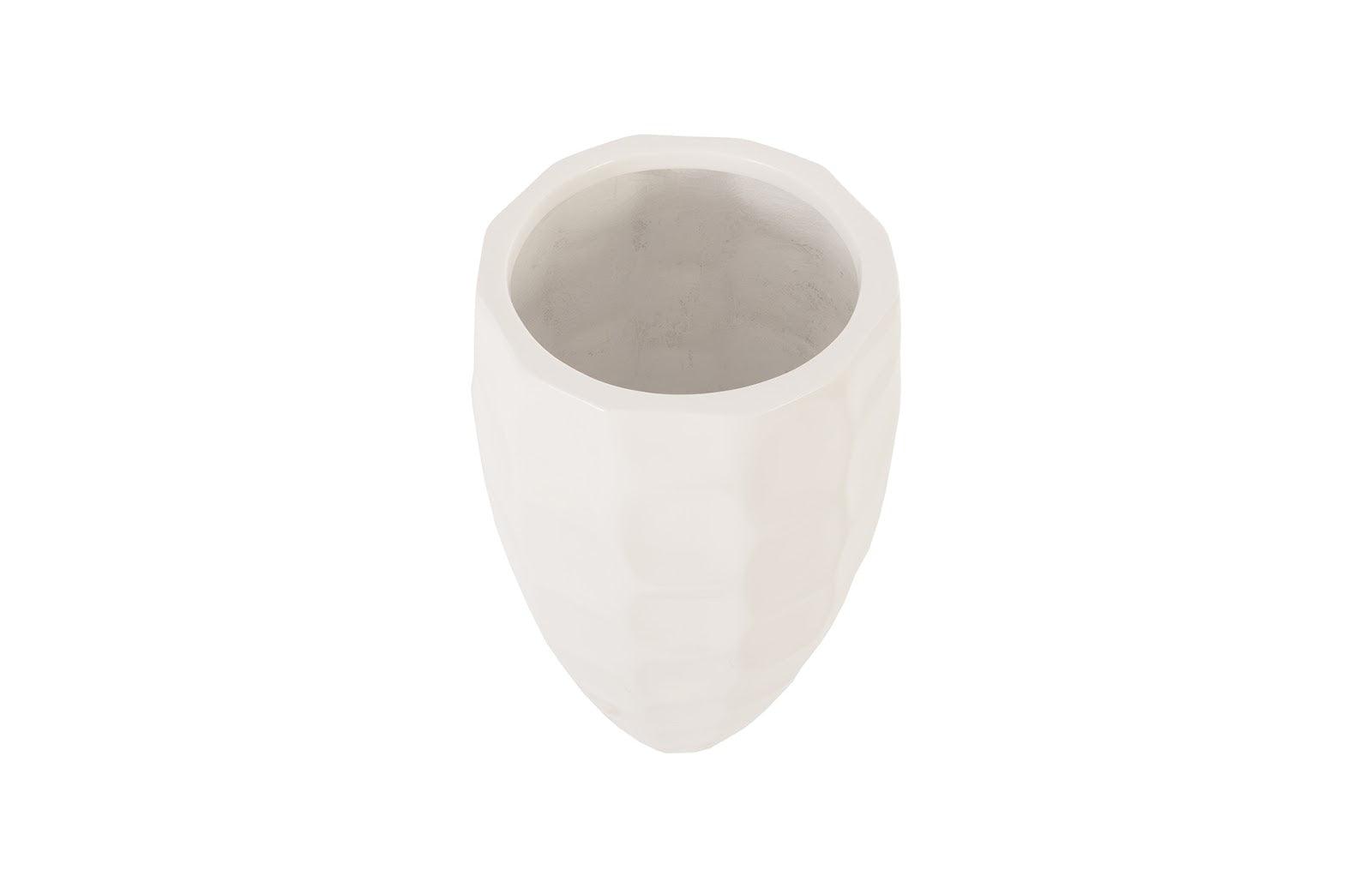 Phillips Collection Mando Planter, Gel Coat White, SM PLANTERS