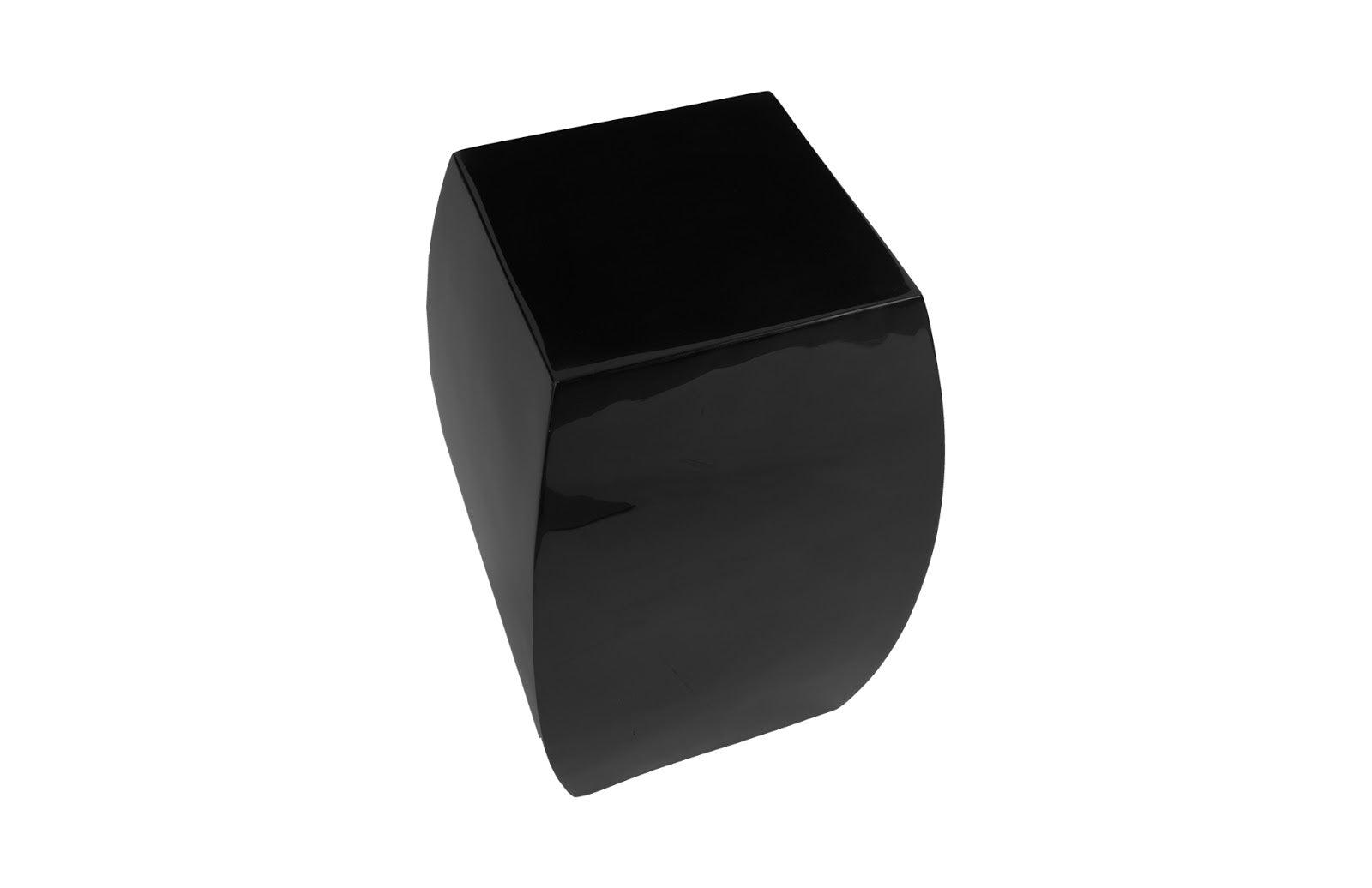 Phillips Collection Taba Side Table, Gel Coat Black ACCENT TABLES