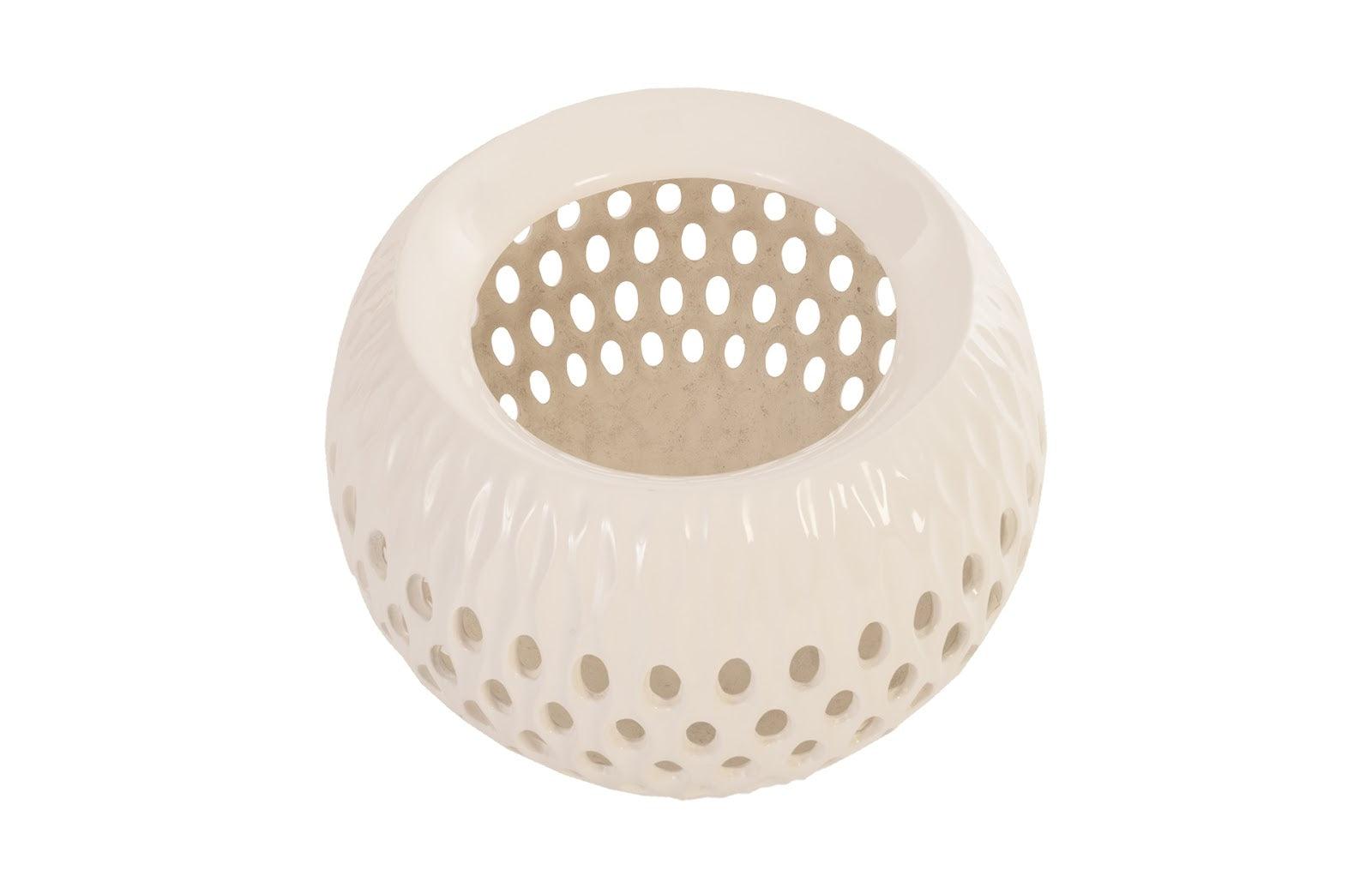 Phillips Collection Breathe Planter, Gel Coat White PLANTERS