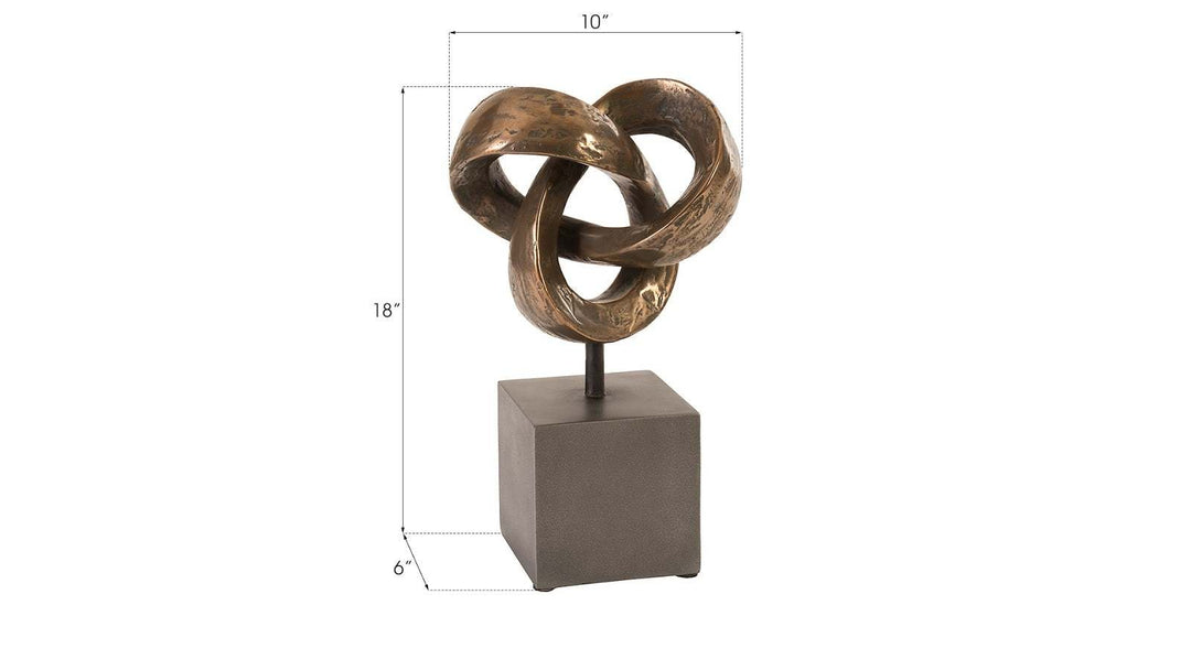 Trifoil Table Sculpture, Bronze - Phillips Collection - AmericanHomeFurniture