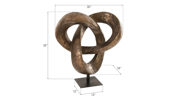 Trifoil Sculpture, Bronze - Phillips Collection - AmericanHomeFurniture