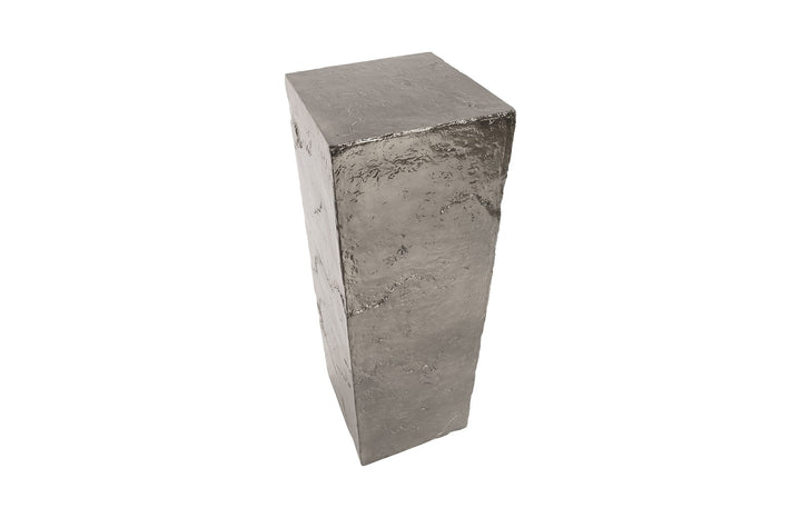 Slate Pedestal, Large, Liquid Silver - Phillips Collection - AmericanHomeFurniture