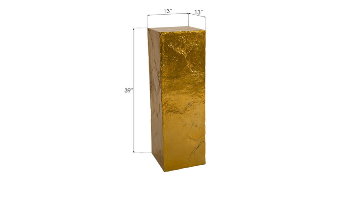 Slate Pedestal, Large, Liquid Gold - Phillips Collection - AmericanHomeFurniture