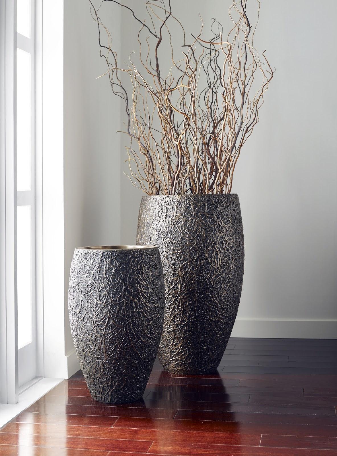 Phillips Collection String Theory Planter, Bronze, SM PLANTERS