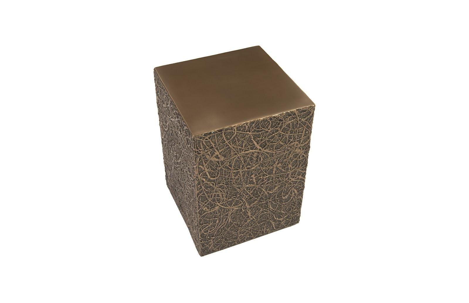 Phillips Collection String Theory Pedestal, Bronze, SM ACCENT TABLES