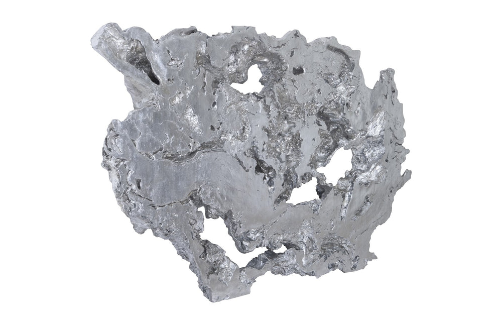 Burled Root Wall Art, Large, Silver Leaf - Phillips Collection - AmericanHomeFurniture
