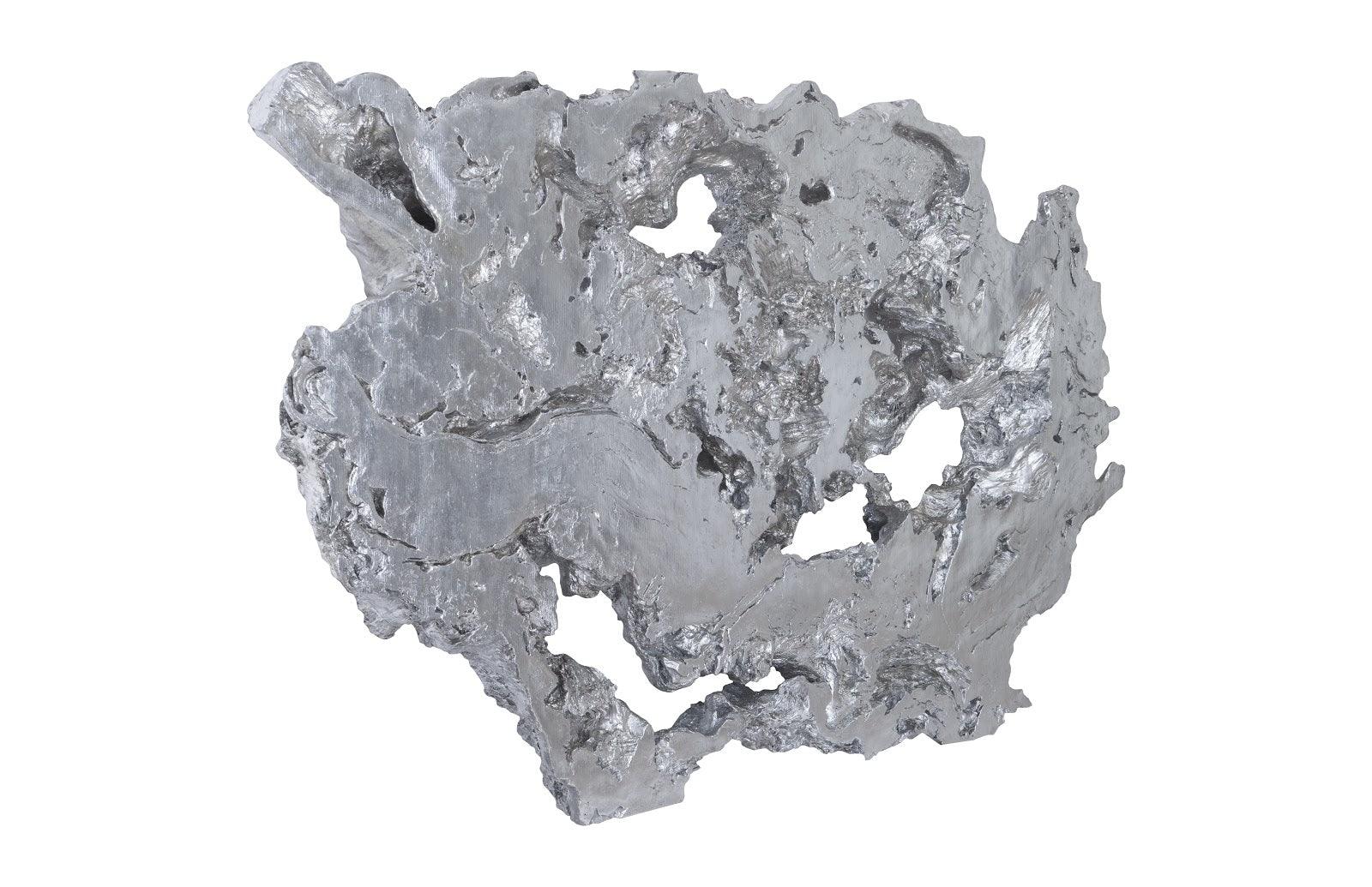 Phillips Collection Burled Root Wall Art, Large, Silver Leaf WALL ACCENTS