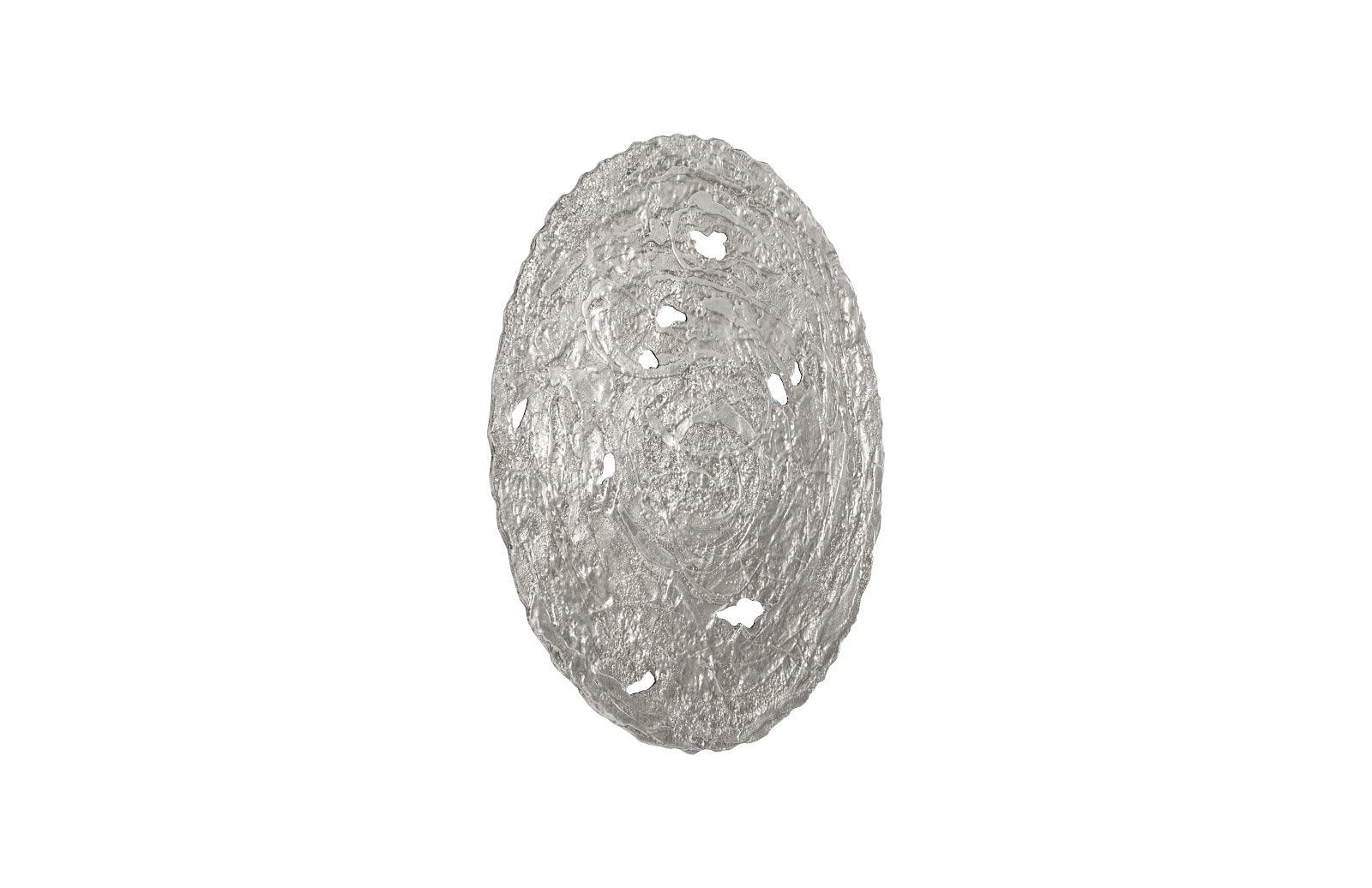 Phillips Collection Molten Wall Disc, Large, Silver Leaf WALL ACCENTS