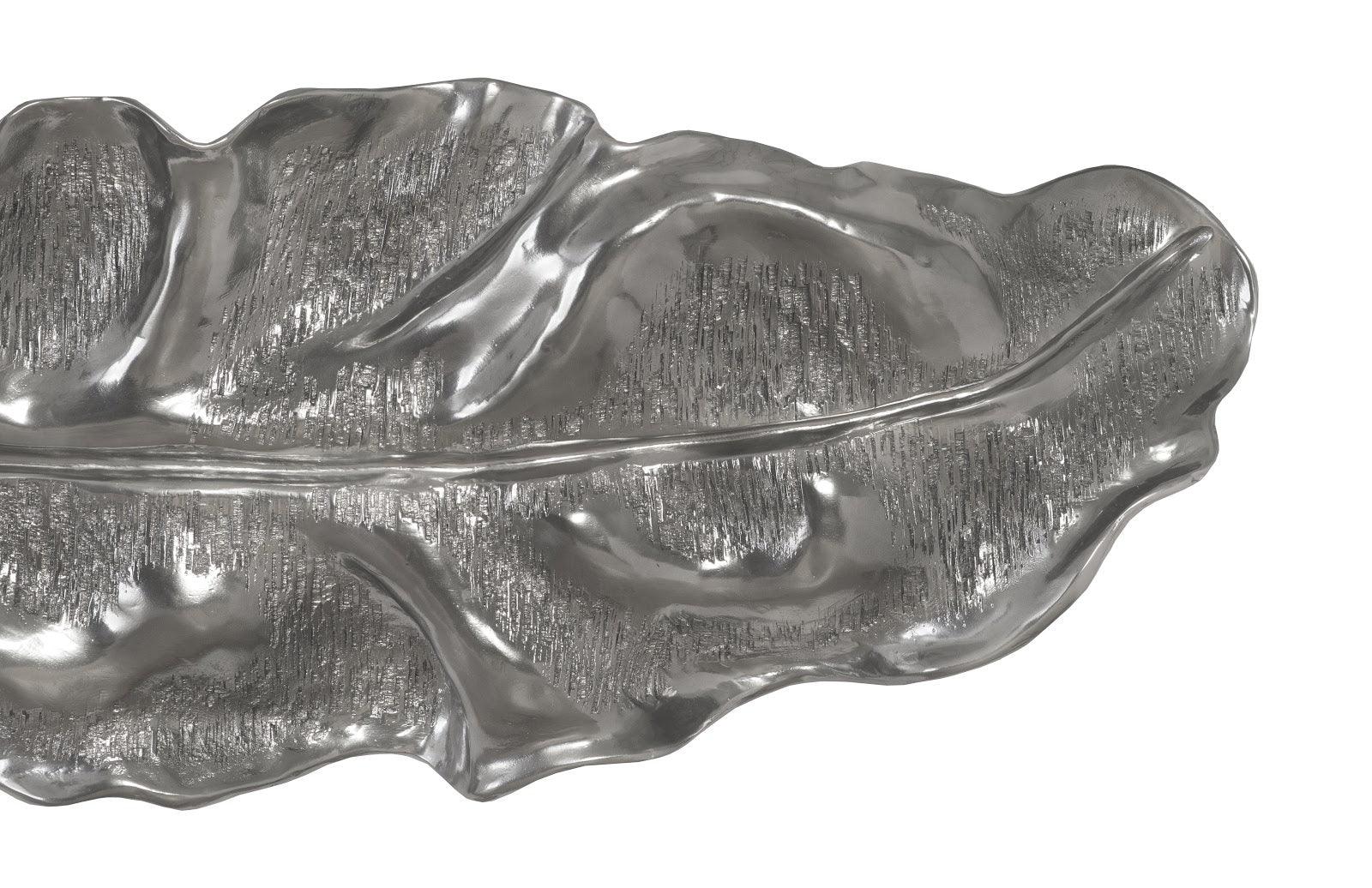Phillips Collection Petiole Wall Leaf, Liquid Silver, Colossal, Version A WALL ACCENTS