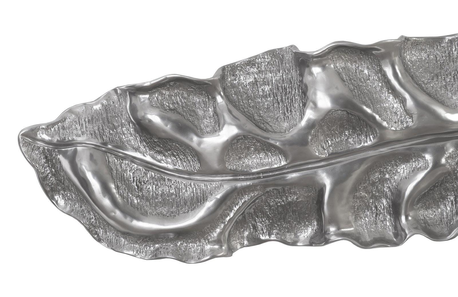 Phillips Collection Petiole Wall Leaf, Liquid Silver, Colossal, Version B WALL ACCENTS