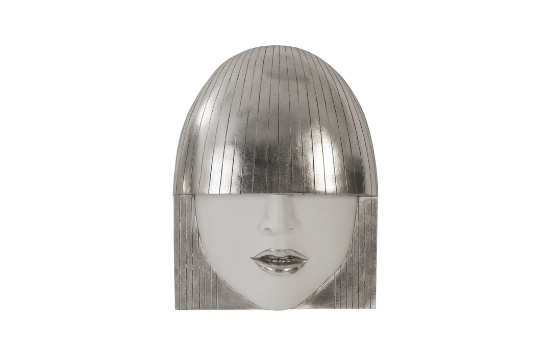 Fashion Faces Wall Art, Small, White and Silver Leaf, Set of 3 - Phillips Collection - AmericanHomeFurniture