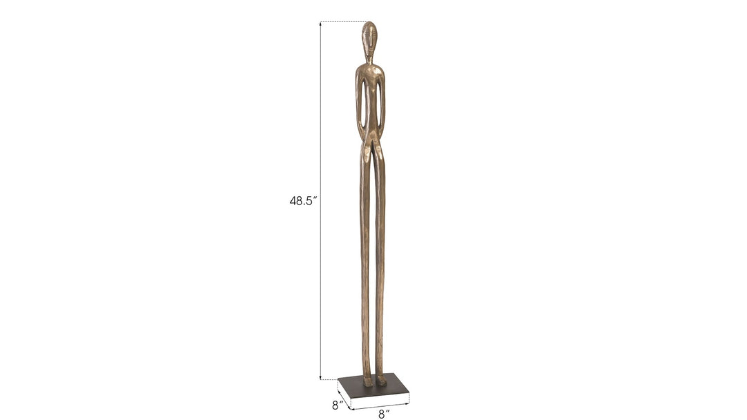 Bulol Sculpture, Polished Bronze, SM - Phillips Collection - AmericanHomeFurniture