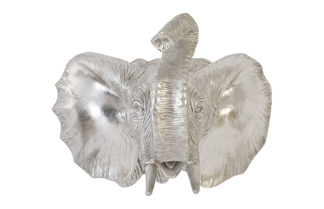 Elephant Wall Art, Resin, Silver Leaf - Phillips Collection - AmericanHomeFurniture
