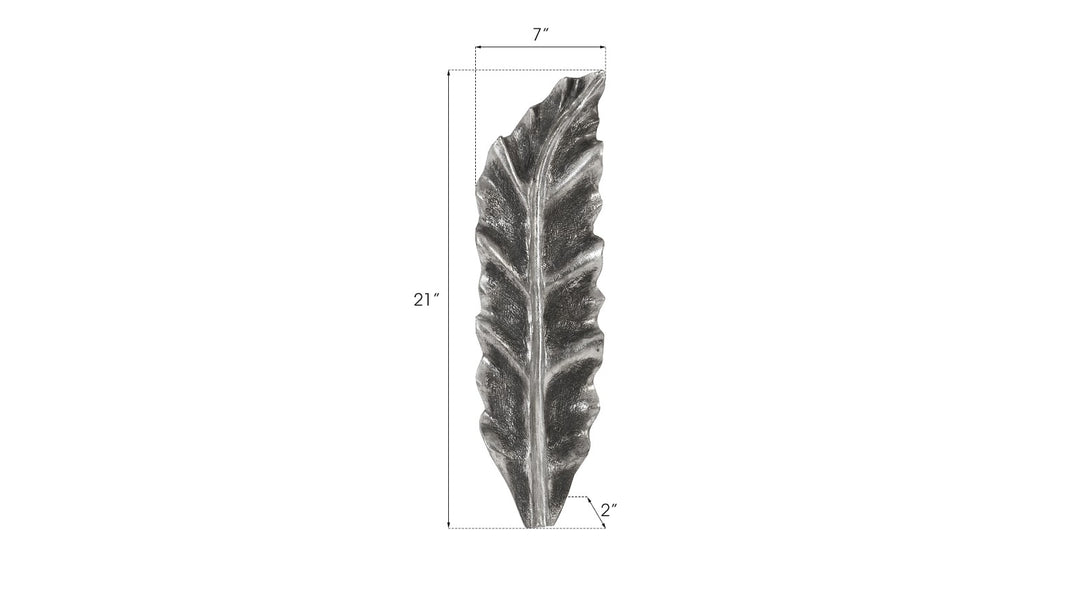 Petiole Wall Leaf, Silver, SM, Version B - Phillips Collection - AmericanHomeFurniture