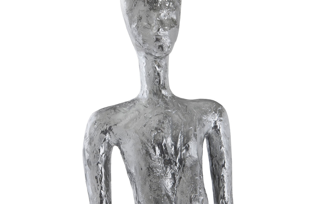 Lottie Sculpture, Resin, Liquid Silver - Phillips Collection - AmericanHomeFurniture