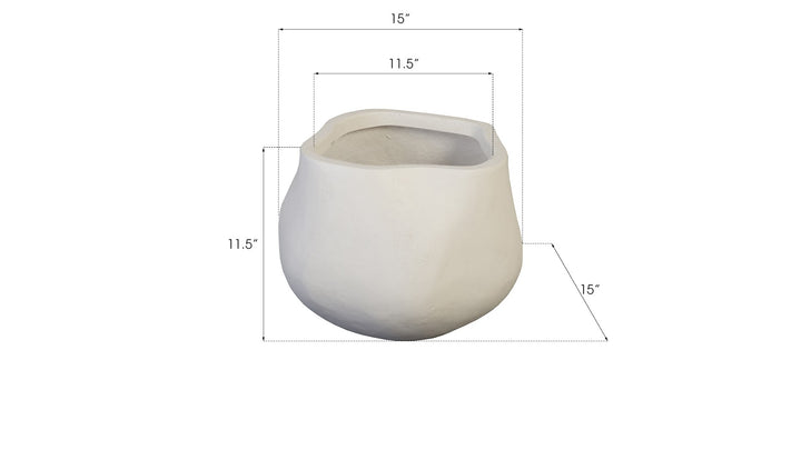 Claire Planter, Small, White - Phillips Collection - AmericanHomeFurniture