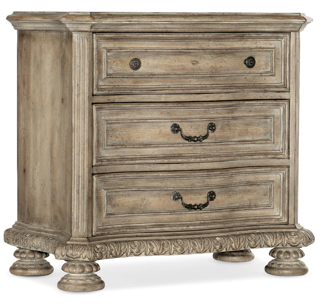 American Home Furniture | Hooker Furniture - Castella Three Drawer Nightstand