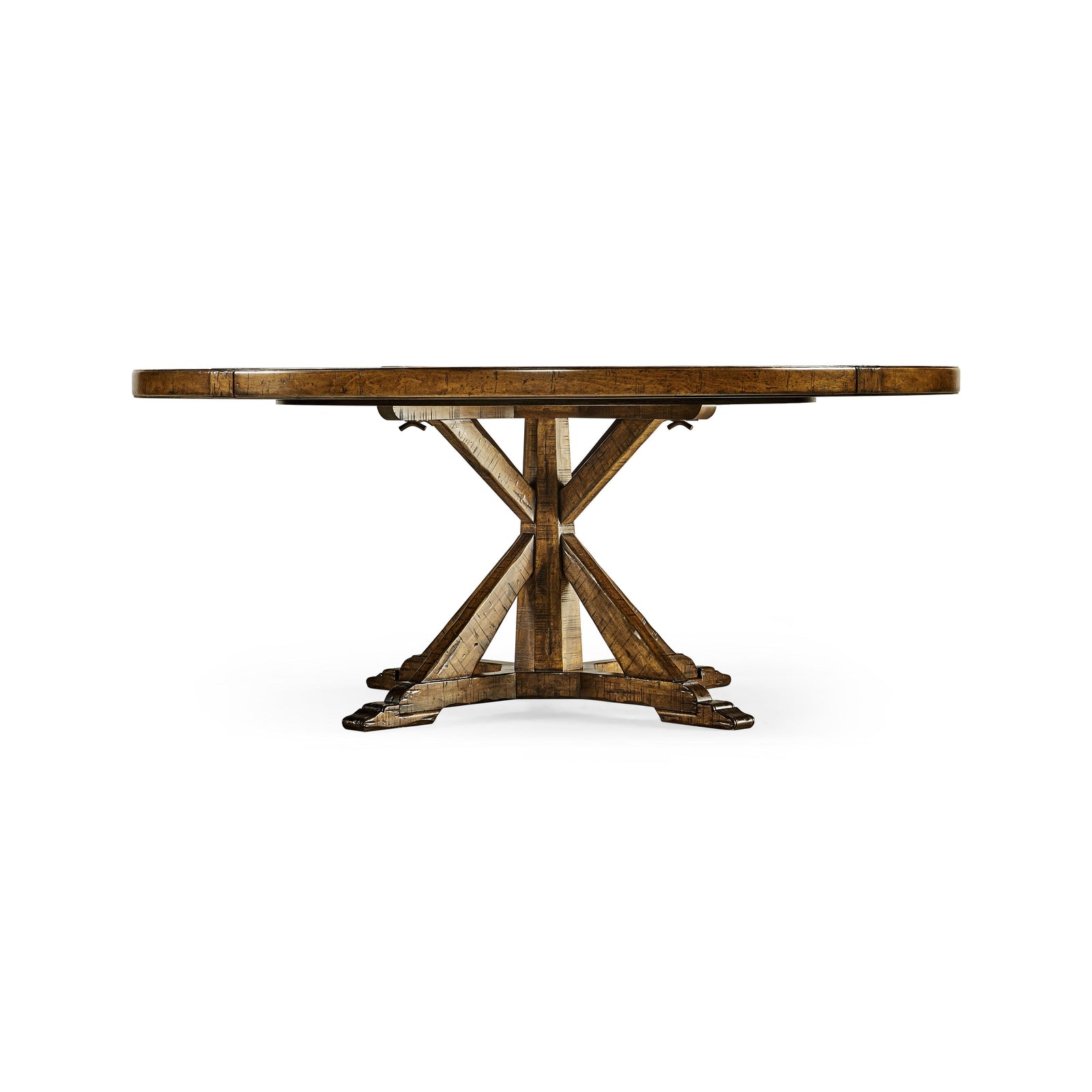 Jonathan Charles Casual Accents Country Walnut Round Dining Table 72" DINING TABLES
