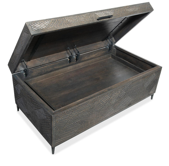 American Home Furniture | Hooker Furniture - Commerce & Market Carved Chest Cocktail Table