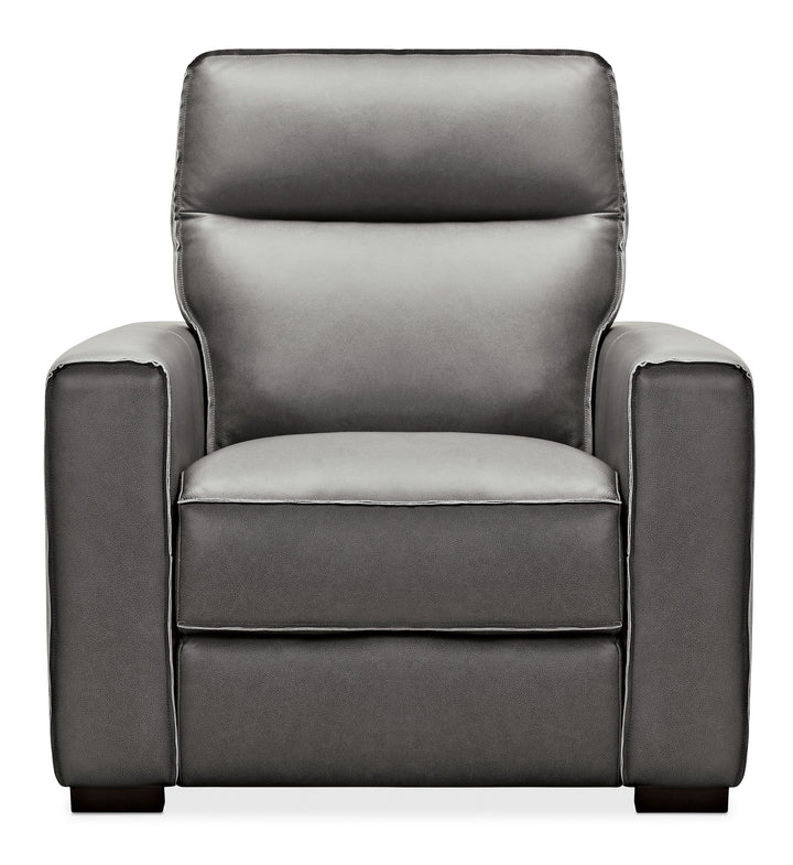 American Home Furniture | Hooker Furniture - Braeburn Leather Recliner with Power Headrest