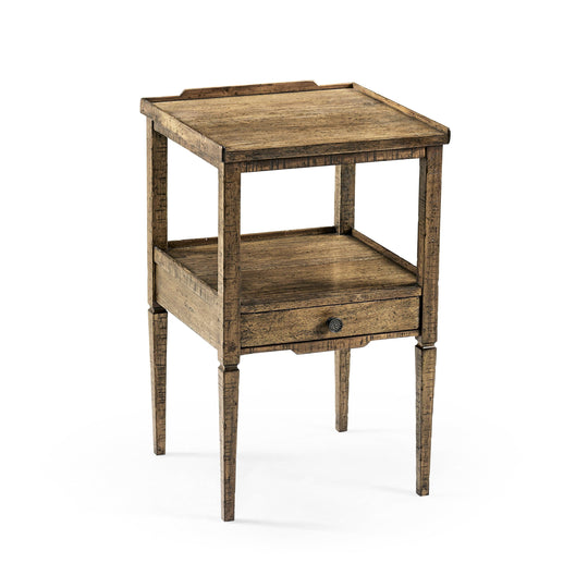 Jonathan Charles Casual Accents Medium Driftwood Square End Table ACCENT TABLES