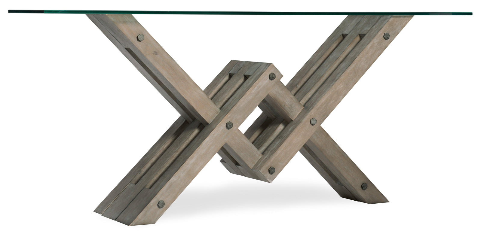 Hooker Furniture Affinity Glass Top Accent Console CONSOLE TABLES