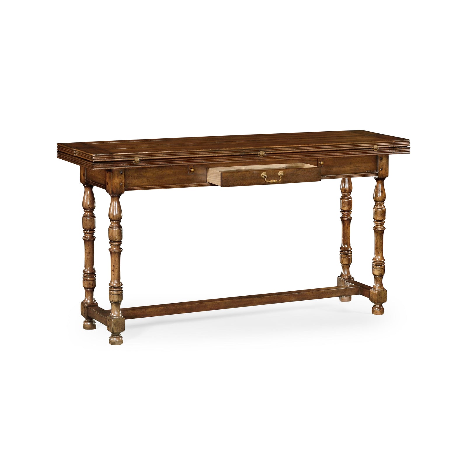 Jonathan Charles Casual Accents Small Walnut Hunt Table CONSOLE TABLES