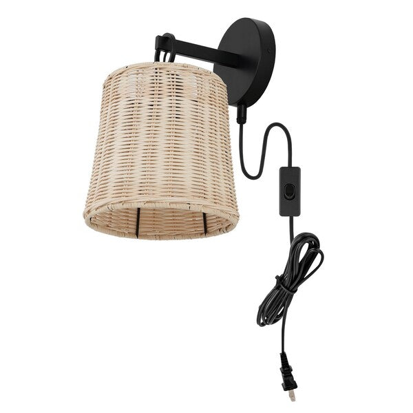 BLACK / NATURAL RATTAN