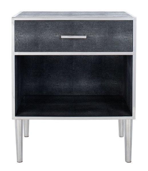 Tammy Faux Shagreen Nightstand NIGHTSTANDS Safavieh Couture