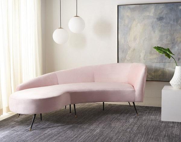Safavieh Couture Evangeline Velvet Parisian Sofa - Thumbnail 2
