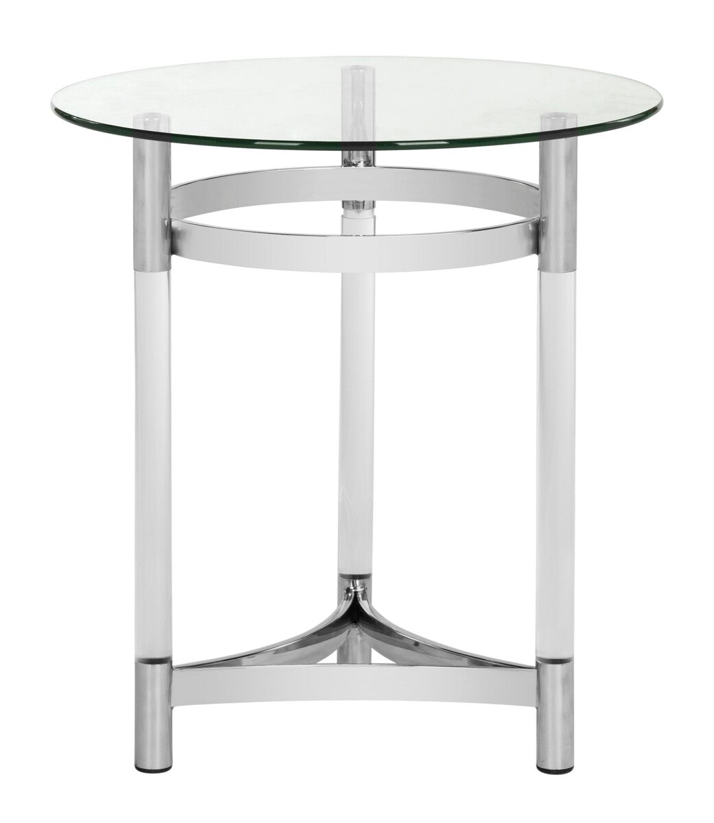 LETTY ROUND ACRYLIC END TABLE - Safavieh - AmericanHomeFurniture