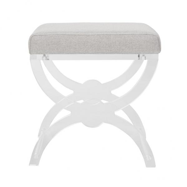 Safavieh Couture Delfina Vanity Stool OTTOMANS, POUFS, + STOOLS
