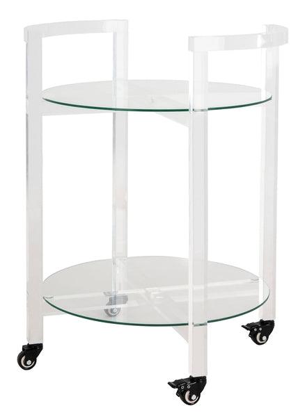 Safavieh Couture Jules 2 Tier Acrylic Bar Cart BAR + BAR CARTS