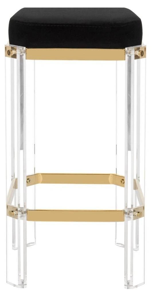 Acrylic bar stools discount with gold legs