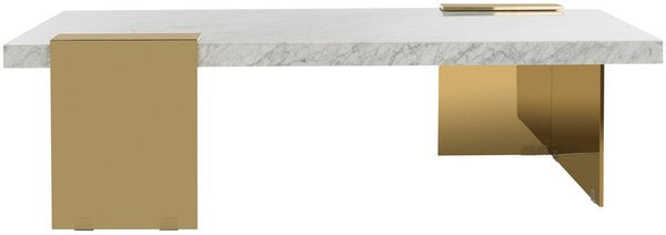 MYCHA MARBLE COFFEE TABLE - Safavieh - AmericanHomeFurniture