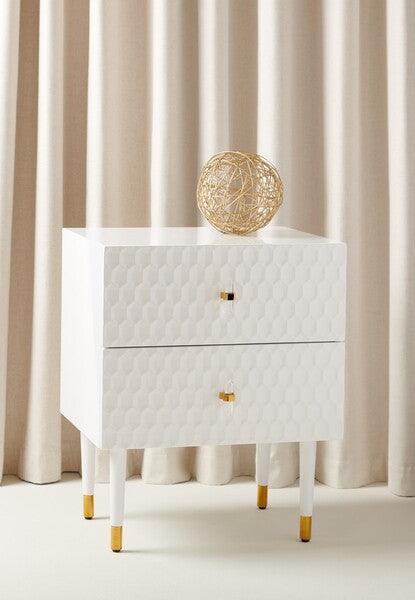 Safavieh Couture Neptune 2 Drawer Side Table
