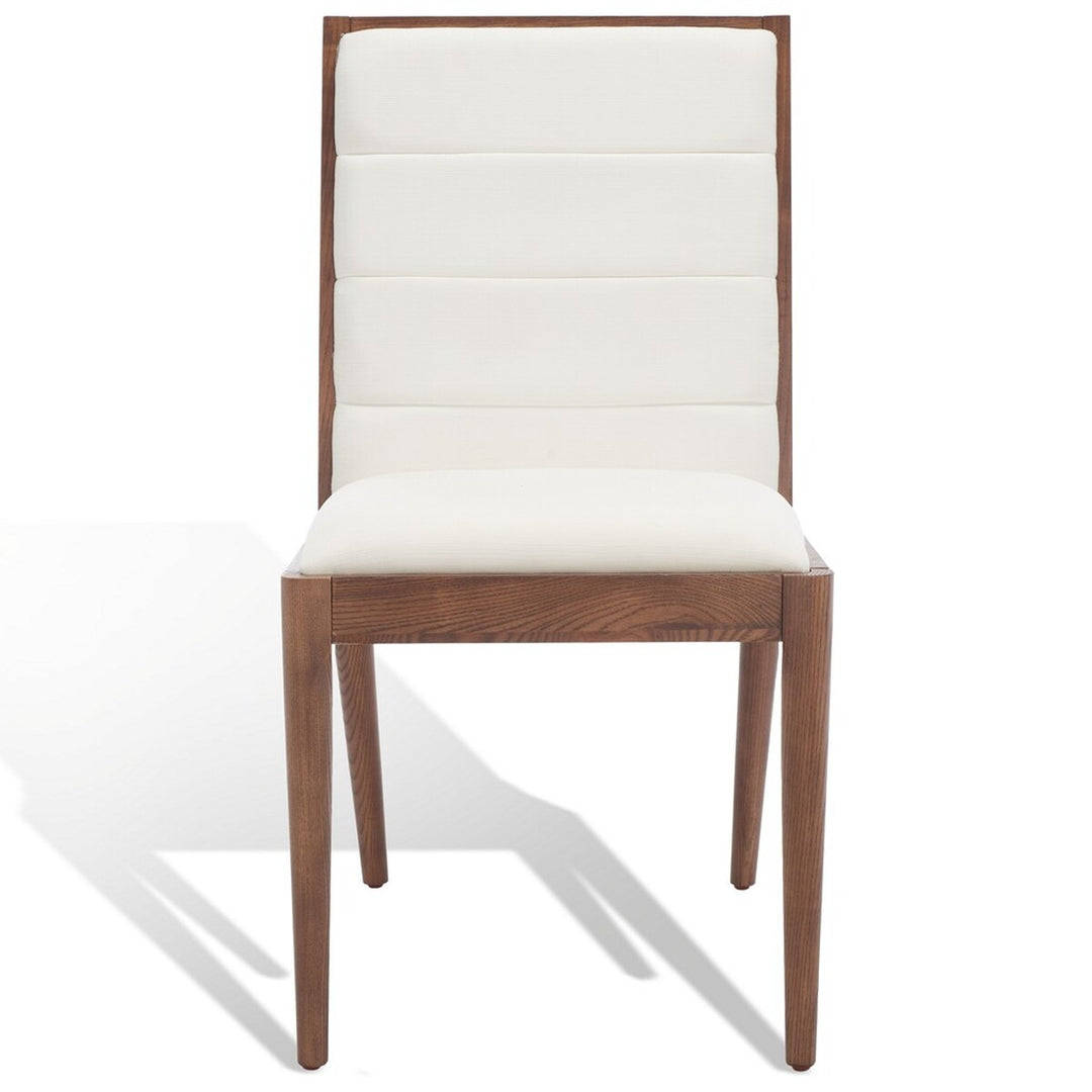 LAYCEE LINEN AND WOOD DINING CHAIR - Safavieh - AmericanHomeFurniture