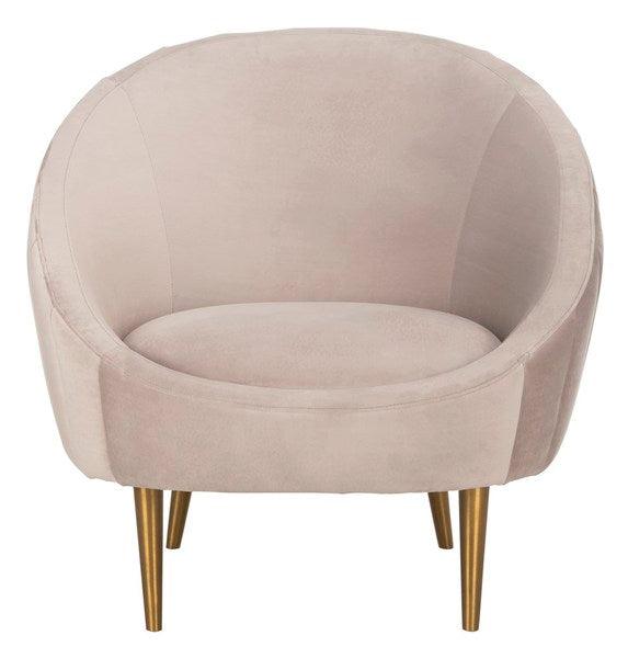 Safavieh Couture Razia Channel Tufted Tub Chair ACCENT + LOUNGE CHAIRS