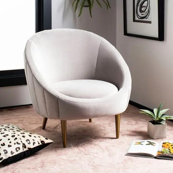 Safavieh Couture Razia Tub Chair - Thumbnail 4