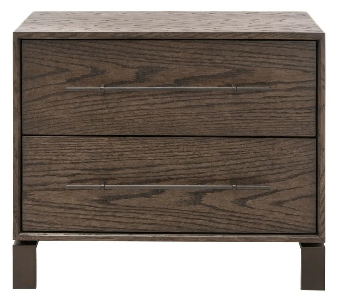 SIMMONS 2 DRAWER NIGHTSTAND - Safavieh - AmericanHomeFurniture