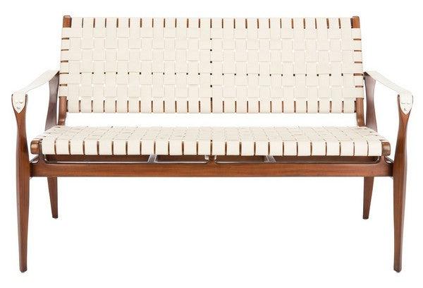 Safavieh Couture Dilan Leather Loveseat