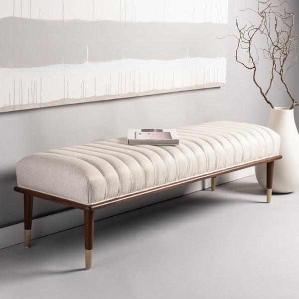 Safavieh Couture Flannery Mid-Century Bench BENCHES