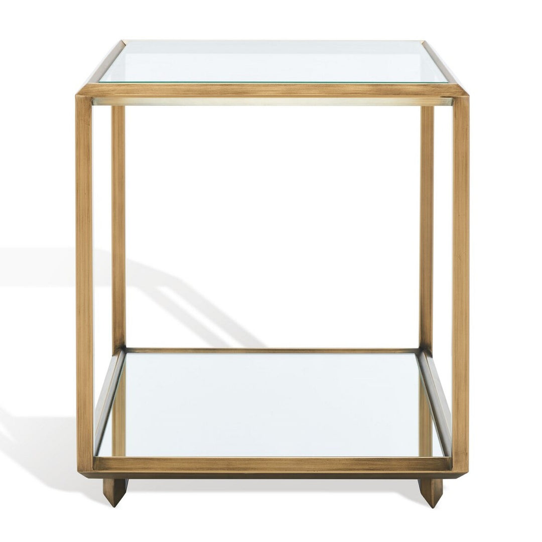 FLORABELLA MIRRORED ACCENT TABLE - Safavieh - AmericanHomeFurniture