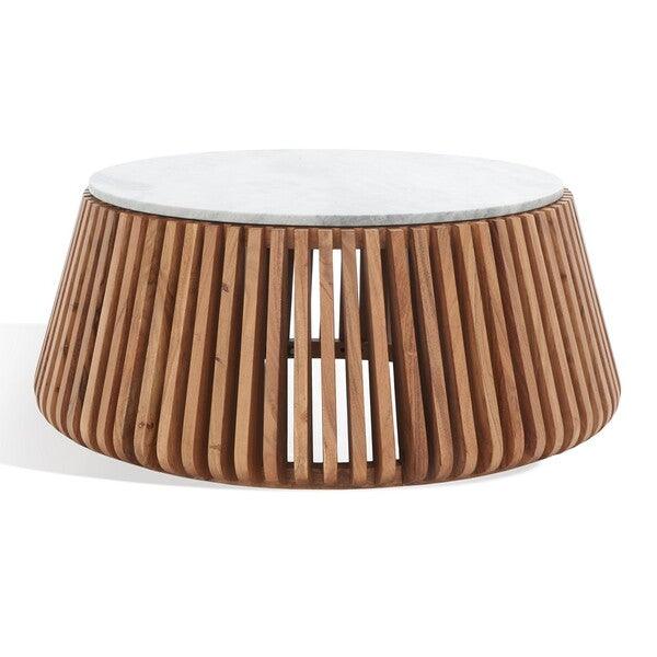 Safavieh Couture Luanne Marble Top Coffee Table COFFEE TABLES