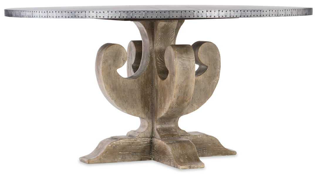 American Home Furniture | Hooker Furniture - Boheme Ascension 60in Zinc Round Dining Table