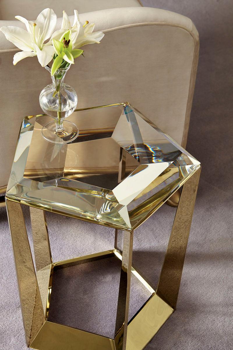 Signature Debut Majestic Gold The Gem Side Table - Thumbnail 2