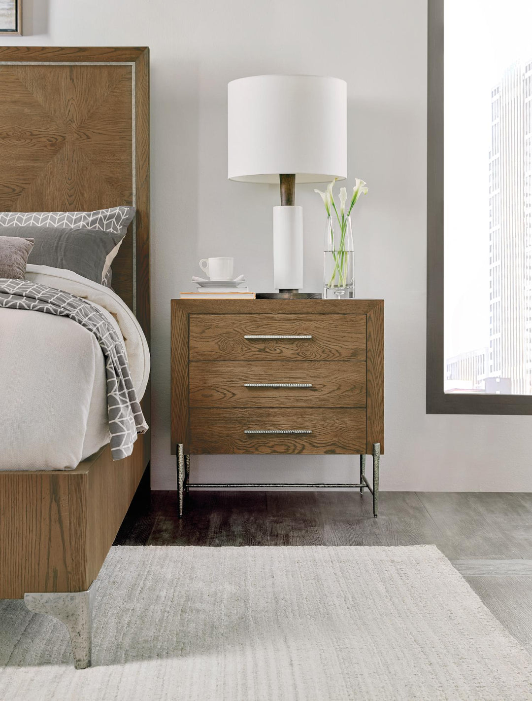 American Home Furniture | Hooker Furniture - Chapman Three-Drawer Nightstand 2